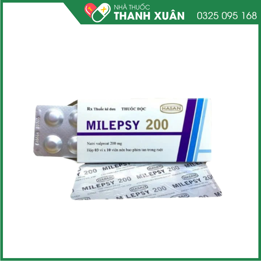Milepsy 200 thuốc điều trị động kinh